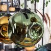 Ripoll Lampa wisząca, Kula świetlna, Lampa wisząca Niebeieski, Złoty, Zielony, 6-punktowe