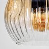 Ripoll Lampa wisząca, Kula świetlna, Lampa wisząca W kolorze bursztynu, Przezroczysty, Przydymiony, 6-punktowe