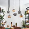 Ripoll lampa wisząca, kula świetlna, lampa wisząca bursztynowy, przydymiony, 6-punktowe
