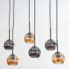 Ripoll lampa wisząca, kula świetlna, lampa wisząca bursztynowy, przydymiony, 6-punktowe