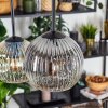 Ripoll lampa wisząca, kula świetlna, lampa wisząca bursztynowy, przezroczysty, przydymiony, 6-punktowe