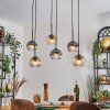 Ripoll lampa wisząca, kula świetlna, lampa wisząca bursztynowy, przezroczysty, przydymiony, 6-punktowe