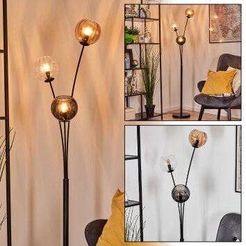 Koyoto Kula świetlna, Lampa stojąca W kolorze bursztynu, Przezroczysty, Przydymiony, 3-punktowe