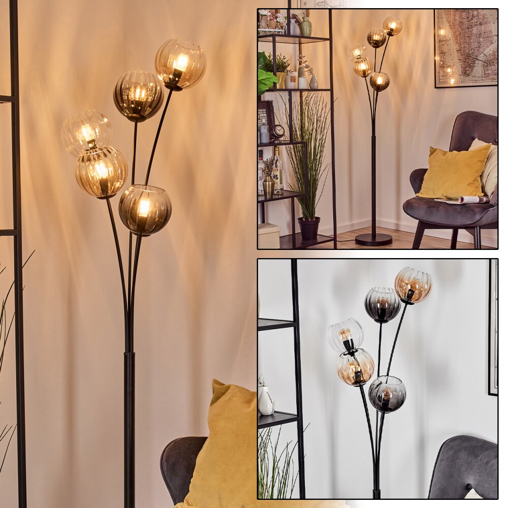 Koyoto Kula świetlna, Lampa stojąca W kolorze bursztynu, Przezroczysty, Przydymiony, 5-punktowe main product photo