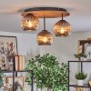 Ripoll Lampa sufitowa, Kula świetlna Ecru, Czarny, 3-punktowe