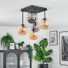 Gastor Lampa sufitowa, Kula świetlna W kolorze bursztynu, Przydymiony, 5-punktowe