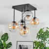 Gastor Lampa sufitowa, Kula świetlna W kolorze bursztynu, Przezroczysty, Przydymiony, 5-punktowe
