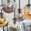 Gastor lampa sufitowa, kula świetlna bursztynowy, przezroczysty, przydymiony, 5-punktowe