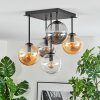 Gastor Lampa sufitowa, Kula świetlna W kolorze bursztynu, Przezroczysty, Przydymiony, 5-punktowe