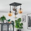 Gastor Lampa sufitowa, Kula świetlna W kolorze bursztynu, Przezroczysty, Przydymiony, 5-punktowe