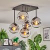 Gastor Lampa sufitowa, Kula świetlna Chrom, Przezroczysty, Przydymiony, 5-punktowe
