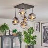 Gastor Lampa sufitowa, Kula świetlna Chrom, Przezroczysty, Przydymiony, 5-punktowe