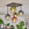 Gastor lampa sufitowa, kula świetlna niebeieski, zielony, przezroczysty, miedziany, 5-punktowe