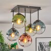 Gastor Lampa sufitowa, Kula świetlna Niebeieski, Zielony, Przezroczysty, W kolorze miedzi, 5-punktowe