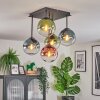 Gastor Lampa sufitowa, Kula świetlna Niebeieski, Zielony, Przezroczysty, W kolorze miedzi, 5-punktowe