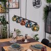 Ripoll lampa wisząca, kula świetlna, lampa wisząca niebeieski, zielony, miedziany, 5-punktowe