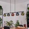 Ripoll lampa wisząca, kula świetlna, lampa wisząca niebeieski, zielony, miedziany, 5-punktowe