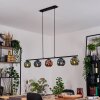 Ripoll lampa wisząca, kula świetlna, lampa wisząca niebeieski, zielony, miedziany, 5-punktowe