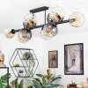 Koyoto lampa sufitowa, kula świetlna bursztynowy, przezroczysty, przydymiony, 10-punktowe