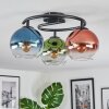 Koyoto Lampa sufitowa, Kula świetlna 37 cm Niebeieski, Zielony, Przezroczysty, W kolorze miedzi, 3-punktowe
