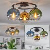 Koyoto Lampa sufitowa, Kula świetlna 37 cm Niebeieski, Złoty, Zielony, Przezroczysty, 3-punktowe