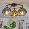 Koyoto Lampa sufitowa, Kula świetlna 37 cm Niebeieski, Złoty, Zielony, Przezroczysty, 3-punktowe