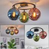 Gastor lampa sufitowa, kula świetlna 37 cm niebeieski, zielony, miedziany, 3-punktowe