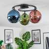 Gastor lampa sufitowa, kula świetlna 37 cm niebeieski, zielony, miedziany, 3-punktowe