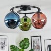 Gastor lampa sufitowa, kula świetlna 37 cm niebeieski, zielony, miedziany, 3-punktowe