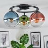 Gastor Lampa sufitowa, Kula świetlna 37 cm Niebeieski, Zielony, Przezroczysty, W kolorze miedzi, 3-punktowe