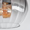 Koyoto lampa sufitowa, kula świetlna 37 cm przezroczysty, przydymiony, 3-punktowe