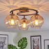 Koyoto Lampa sufitowa, Kula świetlna 37 cm W kolorze bursztynu, Przezroczysty, 3-punktowe