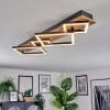 Cabanas Lampa sufitowa LED Wygląd drewna, Czarny, 1-punktowy