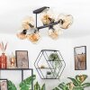 Ripoll lampa sufitowa, kula świetlna bursztynowy, 8-punktowe