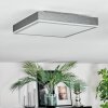 Salmi Lampa sufitowa, Panel LED Szary, Srebrny, 1-punktowy