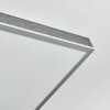Salmi Lampa sufitowa, Panel LED Szary, Srebrny, 1-punktowy