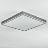 Salmi Lampa sufitowa, Panel LED Szary, Srebrny, 1-punktowy, Zdalne sterowanie