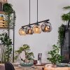 Ripoll Lampa wisząca, Kula świetlna, Lampa wisząca W kolorze bursztynu, Przydymiony, 4-punktowe