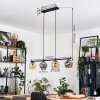 Ripoll Lampa wisząca, Kula świetlna, Lampa wisząca W kolorze bursztynu, Przydymiony, 4-punktowe
