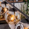 Ripoll Lampa wisząca, Kula świetlna, Lampa wisząca W kolorze bursztynu, Przydymiony, 4-punktowe