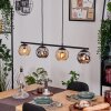 Ripoll Lampa wisząca, Kula świetlna, Lampa wisząca W kolorze bursztynu, Przydymiony, 4-punktowe