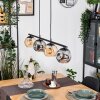 Ripoll Lampa wisząca, Kula świetlna, Lampa wisząca W kolorze bursztynu, Przydymiony, 4-punktowe