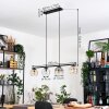 Ripoll lampa wisząca, kula świetlna, lampa wisząca bursztynowy, przezroczysty, przydymiony, 4-punktowe