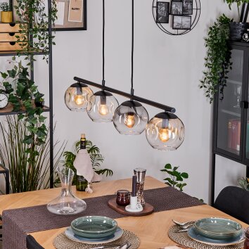 Ripoll Lampa wisząca, Kula świetlna, Lampa wisząca W kolorze bursztynu, Przezroczysty, Przydymiony, 4-punktowe Ripoll Lampa wisząca, Kula świetlna, Lampa wisząca W kolorze bursztynu, Przezroczysty, Przydymiony, 4-punktowe