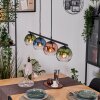 Koyoto lampa wisząca, kula świetlna, lampa wisząca niebeieski, zielony, przezroczysty, miedziany, 4-punktowe