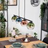 Koyoto lampa wisząca, kula świetlna, lampa wisząca niebeieski, zielony, przezroczysty, miedziany, 4-punktowe