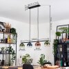 Koyoto lampa wisząca, kula świetlna, lampa wisząca niebeieski, zielony, przezroczysty, miedziany, 4-punktowe