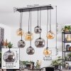 Ripoll Lampa wisząca, Kula świetlna, Lampa wisząca W kolorze bursztynu, Przydymiony, 8-punktowe