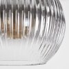 Koyoto lampa wisząca, kula świetlna, lampa wisząca przezroczysty, przydymiony, 8-punktowe