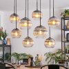 Koyoto lampa wisząca, kula świetlna, lampa wisząca przezroczysty, przydymiony, 8-punktowe